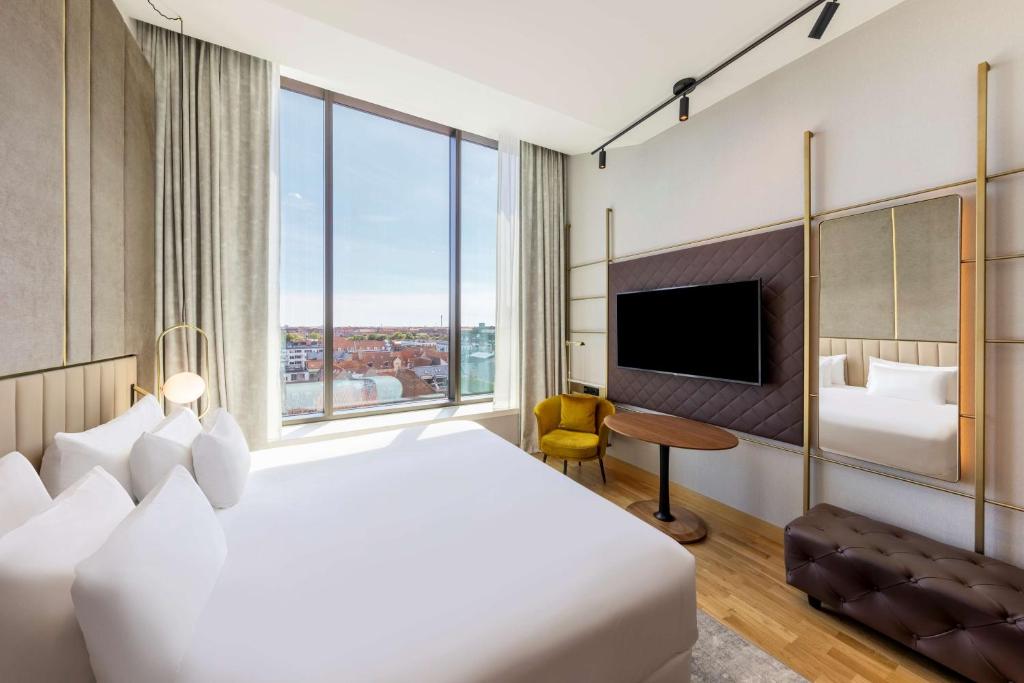 Kopenhag konaklama bütçe dostu NH Collection otel odası