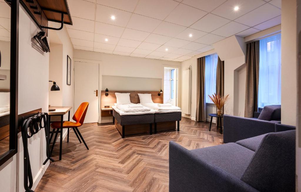 Kopenhag konaklama bütçe dostu Go Hotel Saga otel odası