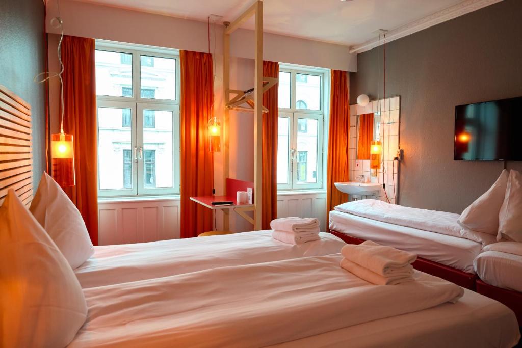 Kopenhag konaklama bütçe dostu Annex otel odası